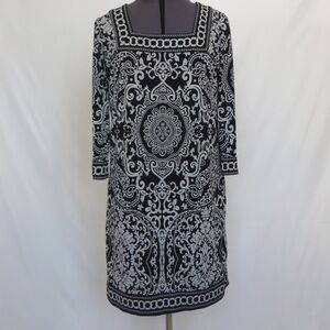 🔴CLEARANCE🔴 Size SP Loft Black and Gray Tunic Dress